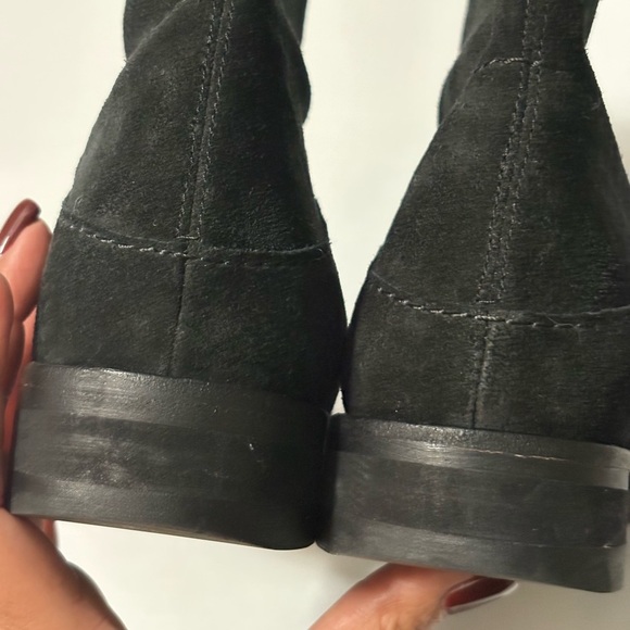 Eileen Fisher Jaunt bootie, black Italian suede pull on style. Size 5. Low heel. - Picture 6 of 10
